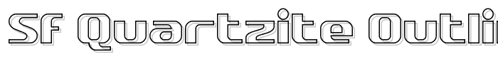 SF Quartzite Outline font